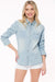 Plus Size Chambray Button Down Shirt