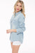 Plus Size Chambray Button Down Shirt
