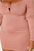 Plus Size Polka Dot Long Sleeve Mini Dress