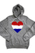 Heart Red white and Blue Hoodie