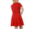 InstantFigure Curvy Short V-neck Panel dress w/flared skirt 16808MC by InstantFigure INC
