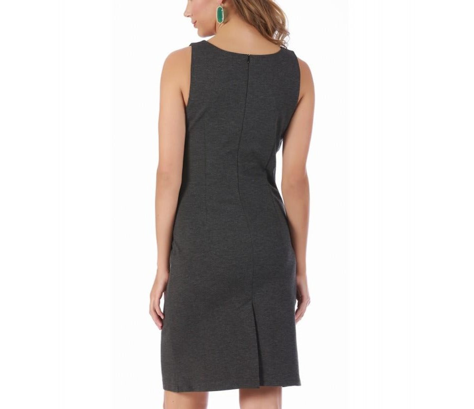 Short Sleeveless Boatneck Dress