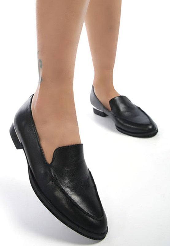 ANNA Leather Slip-On Loafers