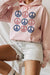 USA PEACE AMERICA GRAPHIC HOODIE PLUS SIZE