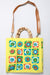 Fashion Tile Bag with Bamboo Handles