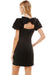 Bubble Sleeve Bow Back Dress