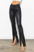 Front view of FRONT SLIT SLIM BOOTCUT JEANS