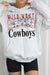 WILD WEST COWBOYS GRAPHIC HOODIE PLUS SIZE