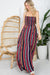 PLUS STRIPE SMOCKED MAXI DRESS