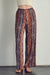 Elastic waisted palazzo pants in ethnic print