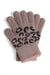 Winter Leopard Print Luxury Soft Gloves