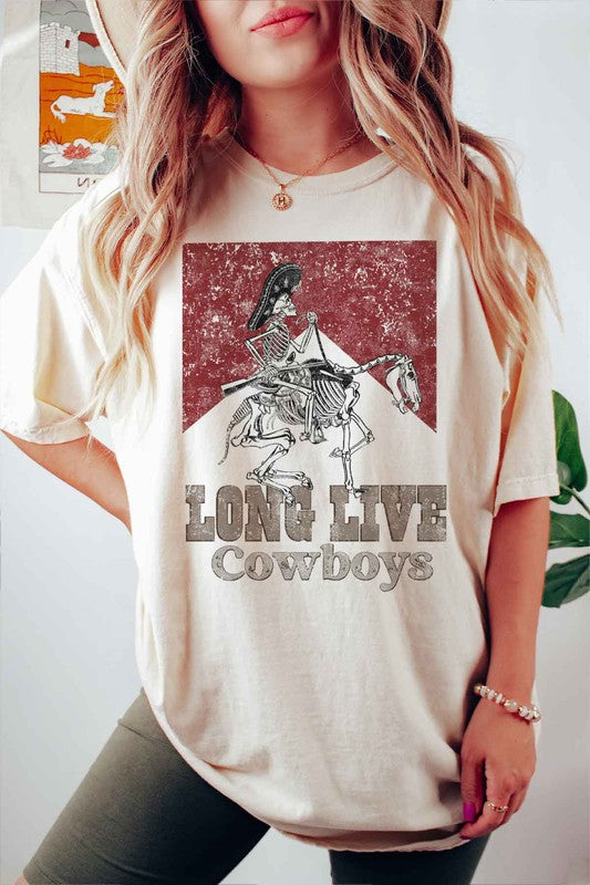 LONG LIVE COWBOYS GRAPHIC PLUS SIZE TEE / T SHIRT