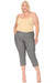 Plus size, stretchy, pull up, capri jeggings