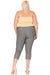 Plus size, stretchy, pull up, capri jeggings