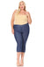 Plus size, stretchy, pull up, capri jeggings