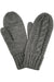 Cable Knitted Mittens with Sherpa Lining