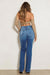 HIGH RISE SUBTLE DISTRESSED STRAIGHT JEANS