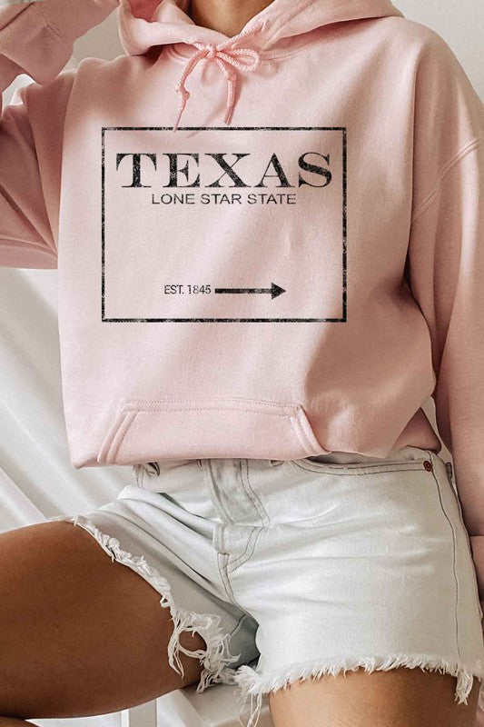 TEXAS LONE STAR STATE HOODIE PLUS SIZE