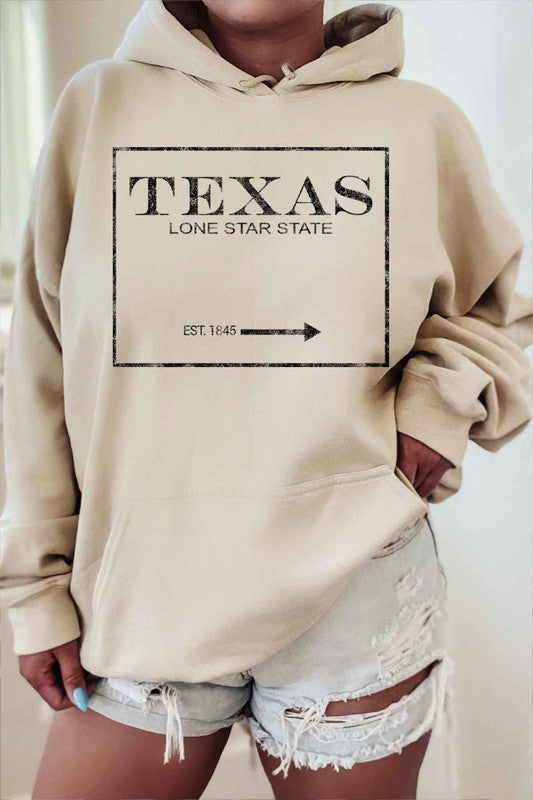 TEXAS LONE STAR STATE HOODIE PLUS SIZE