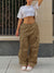Front view of Y2K Pants,Wide Leg Pants for Women Casual Pants-gray