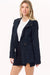 Plus Faux Suede Utility Safari Military Jacket