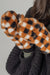 Checkered Faux Fur Mittens