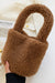 Solid Teddy Mini Bucket Bag