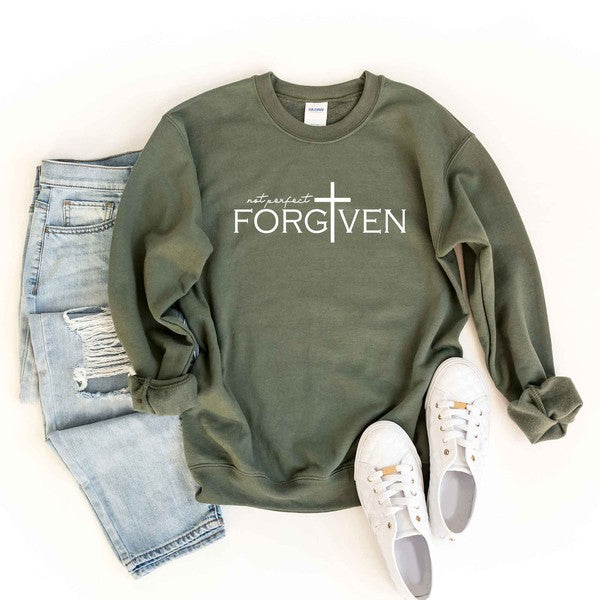 No Perfect Forgiven Cross Sweatshirt