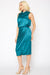PLEIONE Satin Wrap Midi Skirt