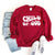 view of Child Of God Heart Sweatshirt in red