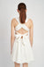 BOW TIE BACK SMOCKED MNI DRESS