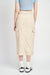 HIGH WAIST CARGO MIDI SKIRT