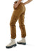 Side view of High Waist Semi Casual Trousers-brown