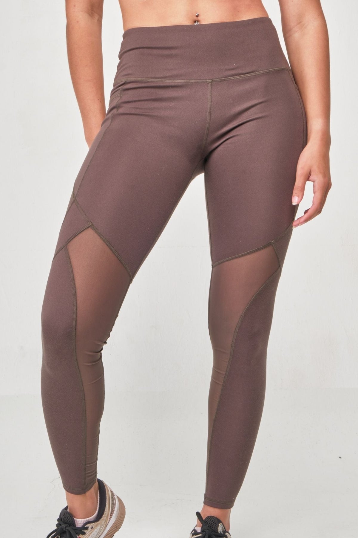 High-Rise Mesh Legging with Pockets by Seaav