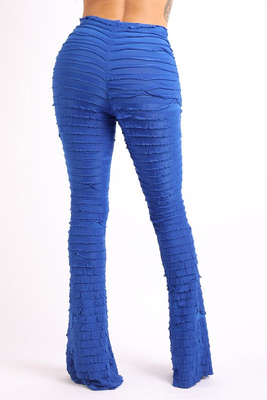 Women&#39;s Ruffle textured leggings