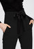 View of the pockets of Women's High Waist Front Slit Trouser