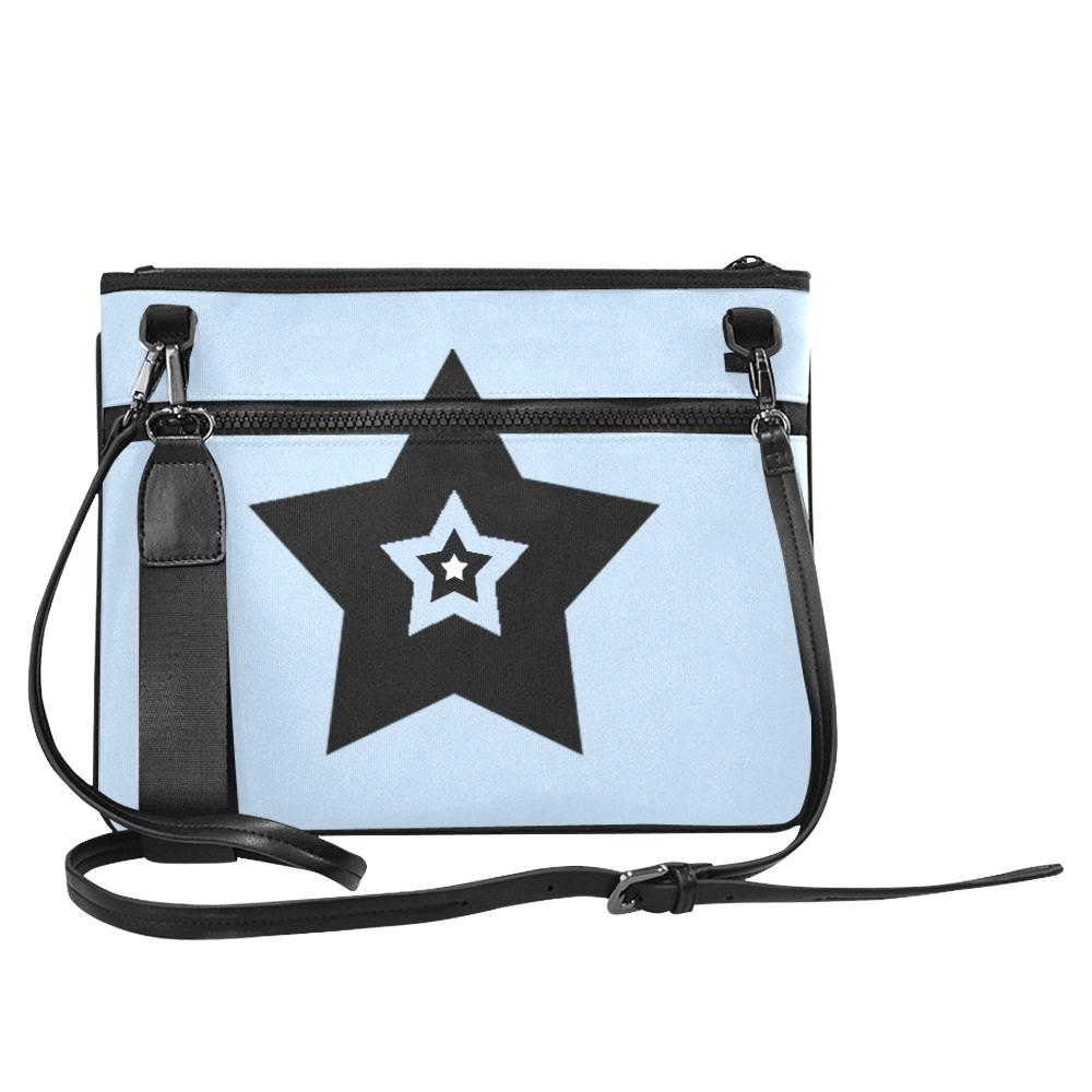 Bulky Star Slim Clutch in Light Blue color by interestprint - East Hills Casuals