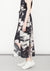 SKIRT LONG - SIDE SLOTS - VISCOSE print cloud black / white by BERENIK