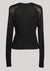 SWEATER LONG SLEEVE - KNIT TRANSPARENT black by BERENIK