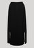 SKIRT LONG - ELASTIC WAIST SIDE SLOTS - black by BERENIK