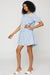 Side view of GINGHAM DROP WAIST DRESS