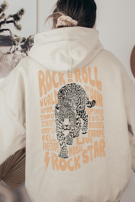 VITAGE ROCK AND ROLL GRAPHIC  HOODIE SWEATSHIRTS