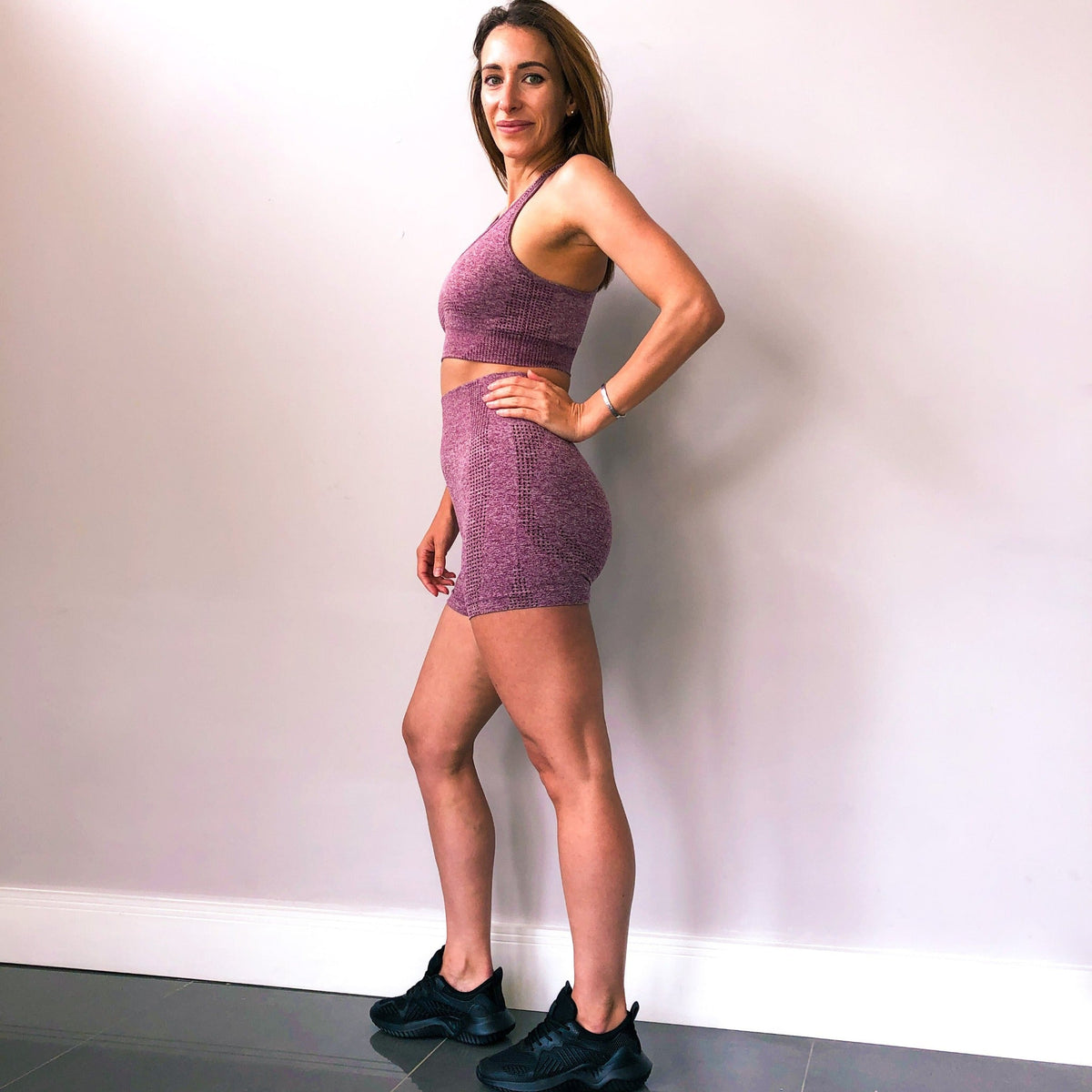 Victory Seamless - Berry Marl by Stylish AF Fitness Co