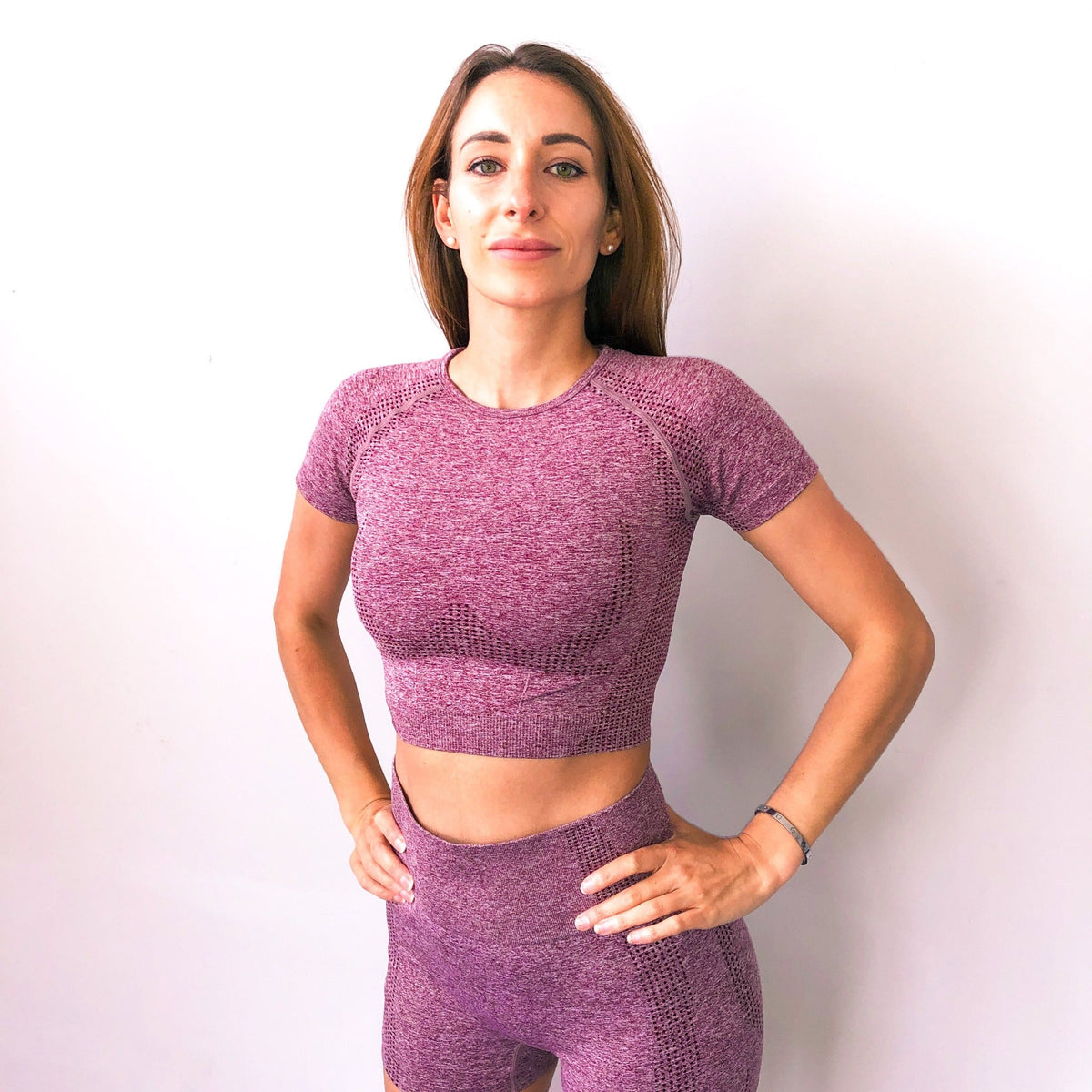 Victory Seamless - Berry Marl by Stylish AF Fitness Co