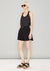 TANK TOP - JACQUARD SATIN black snake by BERENIK - East Hills Casuals