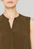 BLOUSE SLEEVELESS - SILKY CUPRO khaki by BERENIK