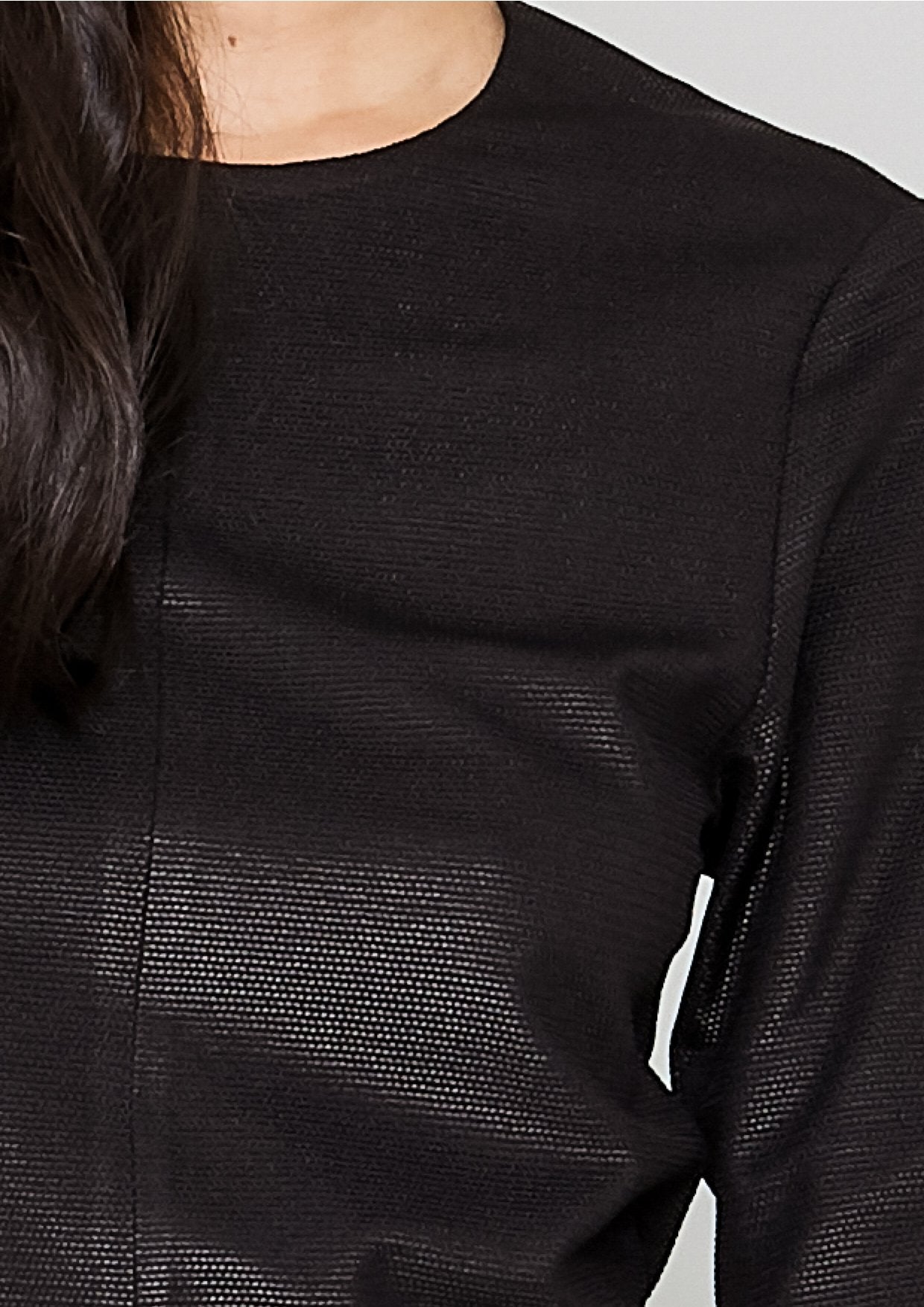 SHIRT SHORT SLEEVES - FANCY TECH LACES STRETCH black by BERENIK - East Hills Casuals