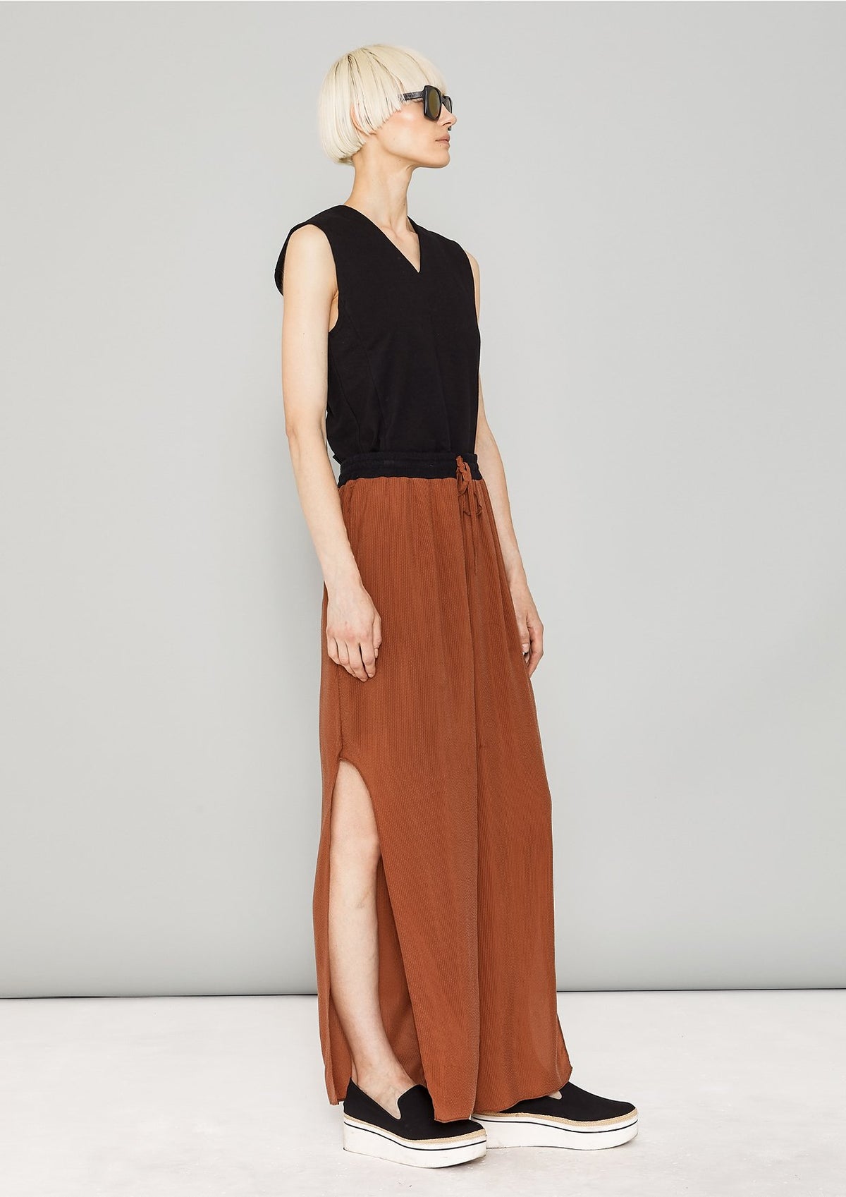 SHIRT SLEEVELESS - COTTON JERSEY black by BERENIK - East Hills Casuals