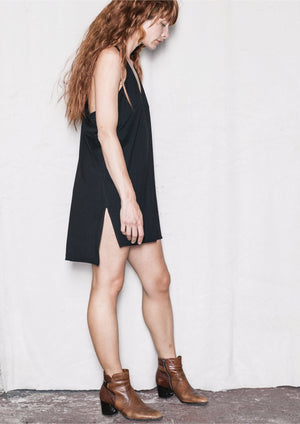 TANK TOP/DRESS - COTTON JERSEY black by BERENIK