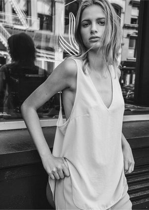 TOP - SPAGHETTI STRAPS CREME by BERENIK - East Hills Casuals